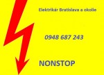 Poruchová služba -elektrikár Bratislava NONSTOP