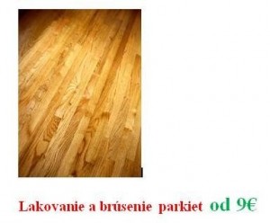 Lakovanie a brúsenie parkiet od 9€